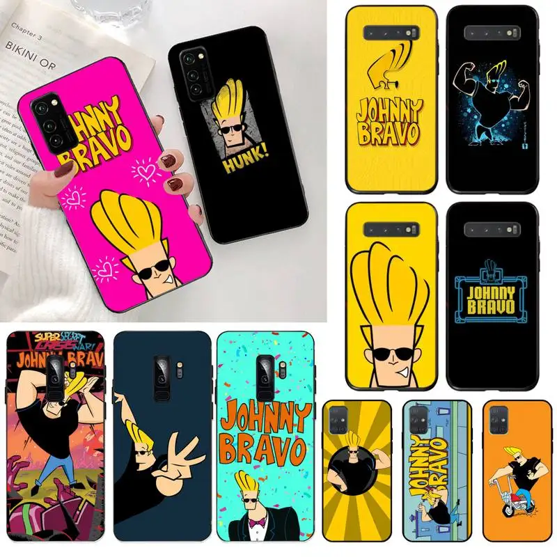 

USAKPGRT Johnny Bravo Phone Case for Samsung S20 plus Ultra S6 S7 edge S8 S9 plus S10 5G lite 2020
