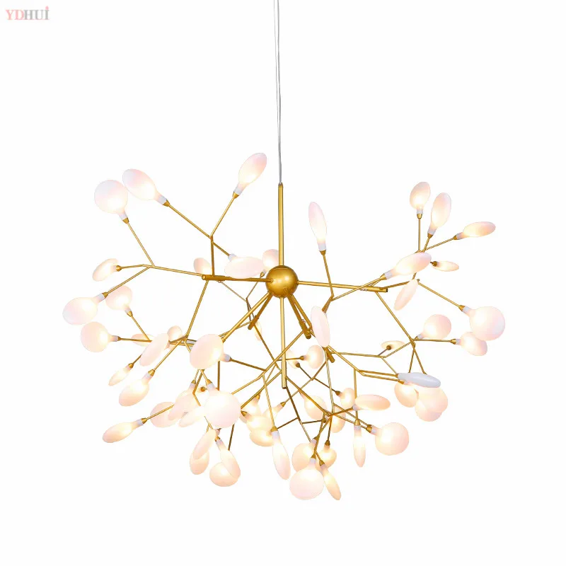 

LED Tree branch chandelier Kitchen Restaurant Bar heracleum lustre salon Lighting Art Decor luminaire hanging light fixtures
