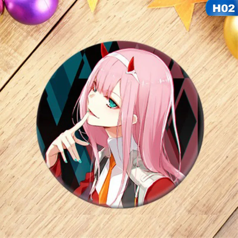 Новинка 1 шт. аниме DARLING в FRANXX значок косплея мультфильм ноль два симпатичная брошь, булавки пакеты для сбора Значки для рюкзаков