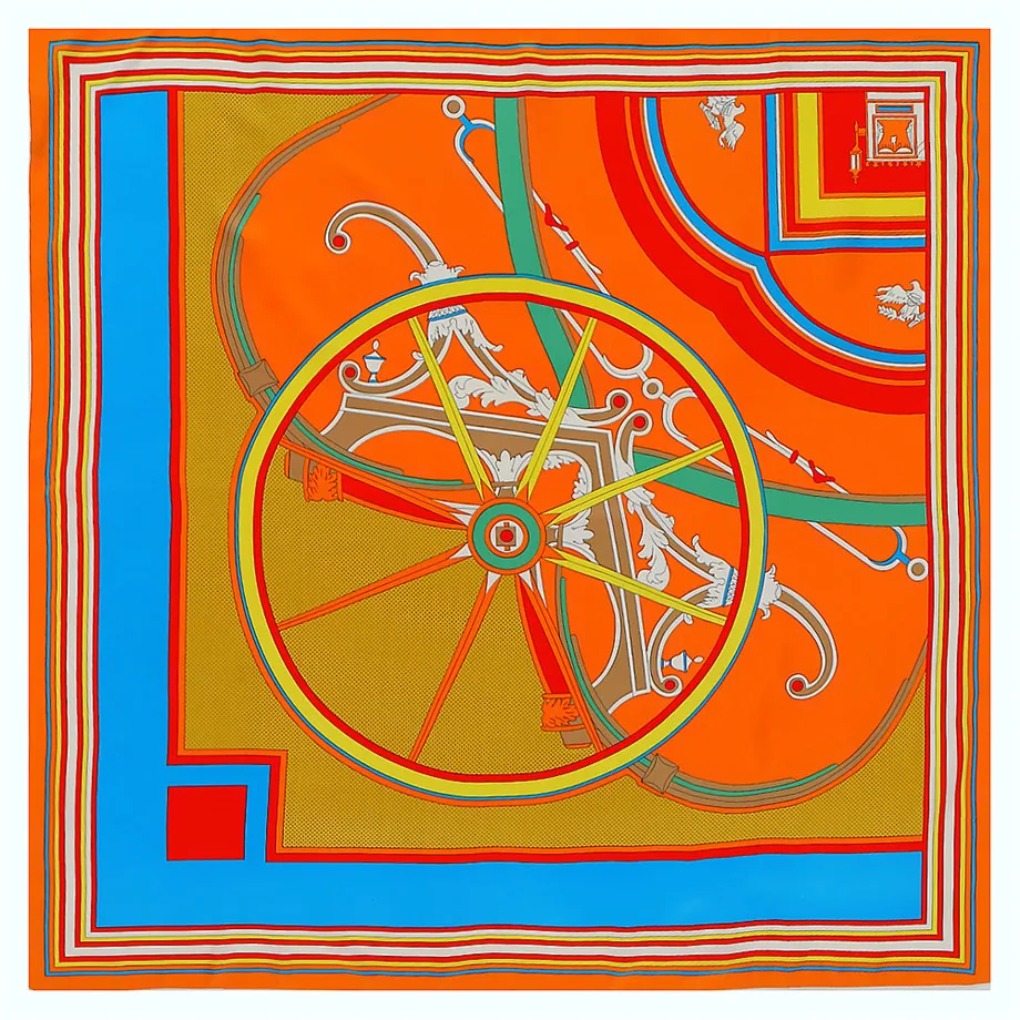 130 см роскошный брендовый новый дизайнерский зимний квадратный шарф саржевый