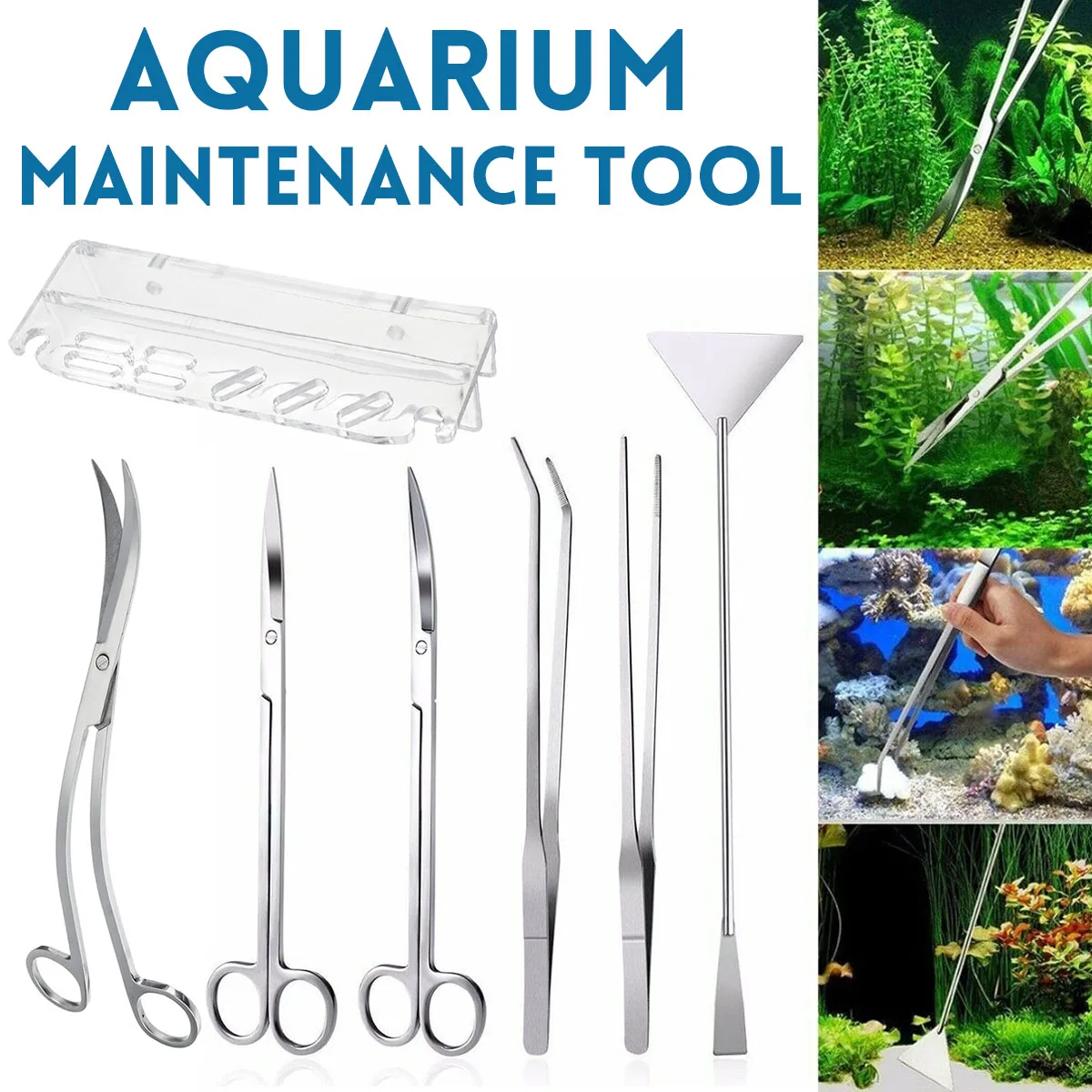Пинцет для аквариума стандартный набор инструментов обслуживания держатель
