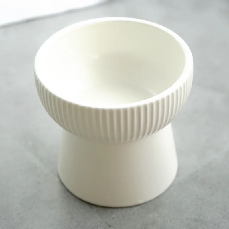 

New Sweet Non-slip Cat Bowl Pet Feeder Ceramic Dog Bowl Protect Spine Food Water Bowls for Small Dog Pet Supplies
