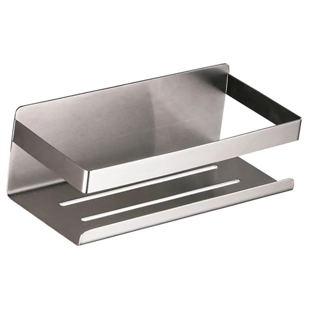 

Stainless Steel Bathroom Shelf Wall Mounted Metal Holder for Home Bathroom