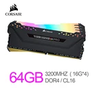 Corsair месть RAM RGB Pro 64 Гб (4x16GB) DDR4 3200 МГц (PC4-25600) C16 настольных компьютеров-черный