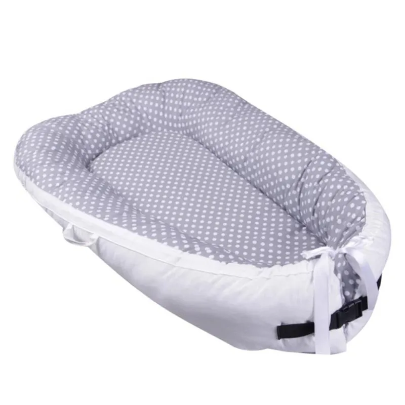 Детская кроватка из хлопка мягкая детская кровать 80*45*10 см портативная для