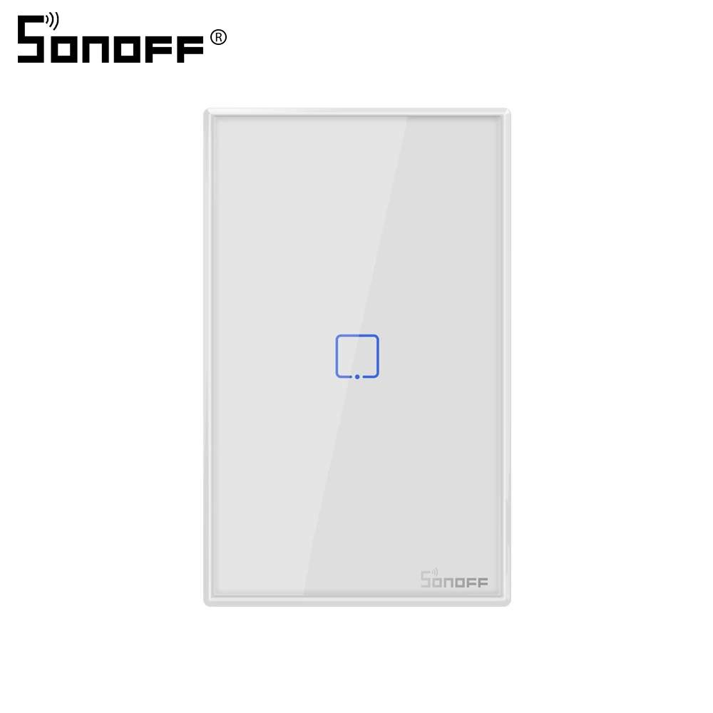 SONOFF T0 US 1C SONOFF Tx T0 US/EU/UK 1/2/3 Wi-Fi настенный светильник переключатель Панель сенсорный экран/Голосовое управление/приложение Управление Eweilink интеллектуальная Автоматизация дома Alexa IFTTT - Комплект: SONOFF T0 US 1C