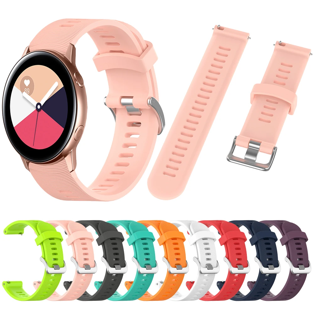 Силиконовый ремешок для samsung Galaxy Watch Active/S2 браслет 42 мм huawei 2 Huami Amazfit BIP/GTR
