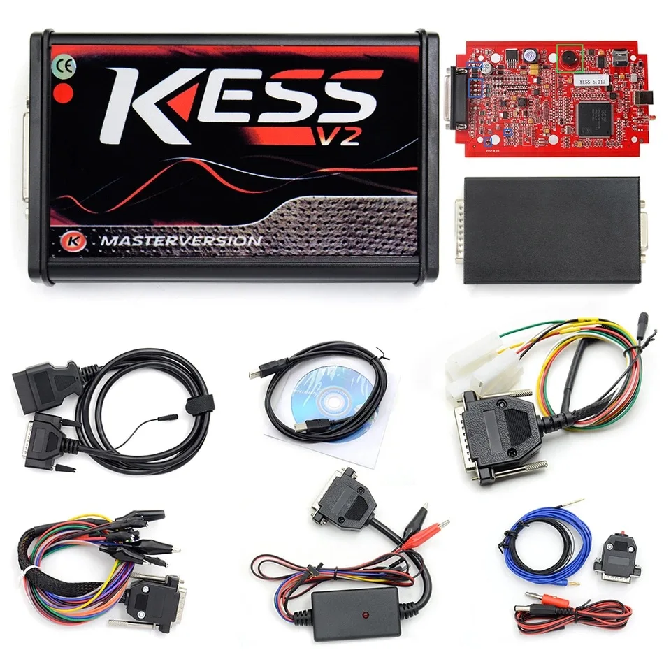 KESS V5.017 RED Ktag KESS V2 V2.47 KTAG 7,020 SW2.25 Kess V2 5,017 полная версия ЕС без жетонов Kess V2 V5.017 V2.47 Kess V2 Master K-tag Ktag красный - Цвет: KESS V5.017 RED