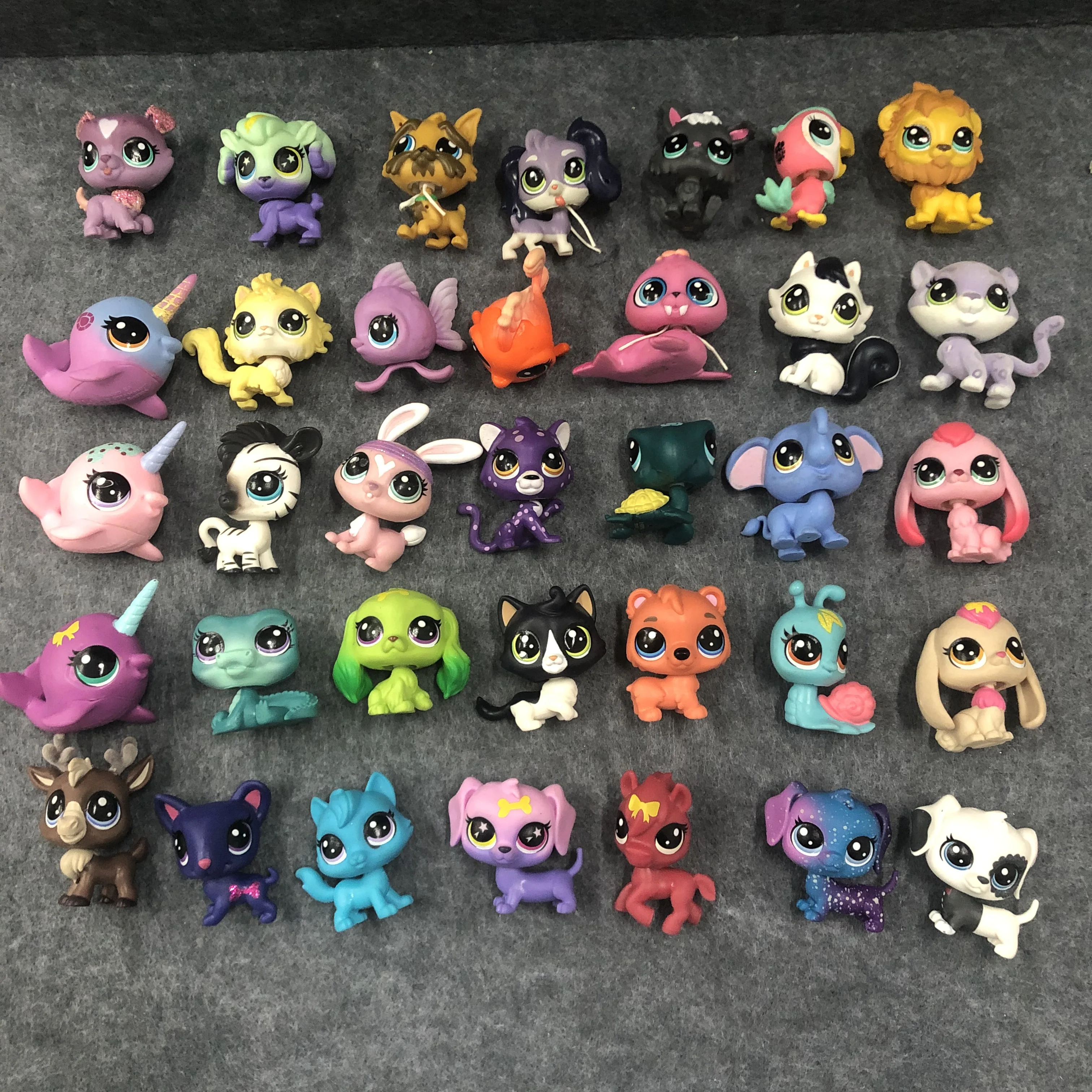 Littlest Pet Baby Shop LPS милые короткие волосы кошки олень черепаха Золотая рыбка слон лев