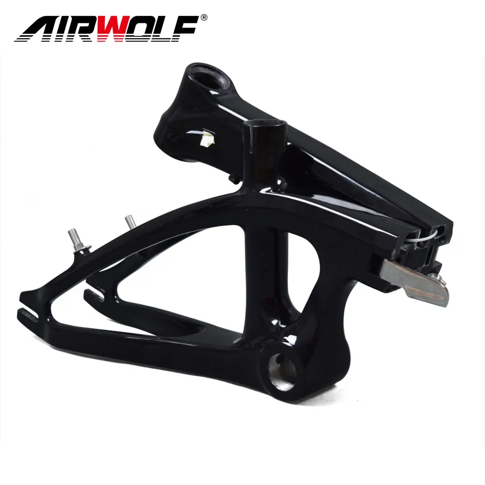 Airwolf углеродное волокно Складная велосипедная Рама для детей/женщин городской