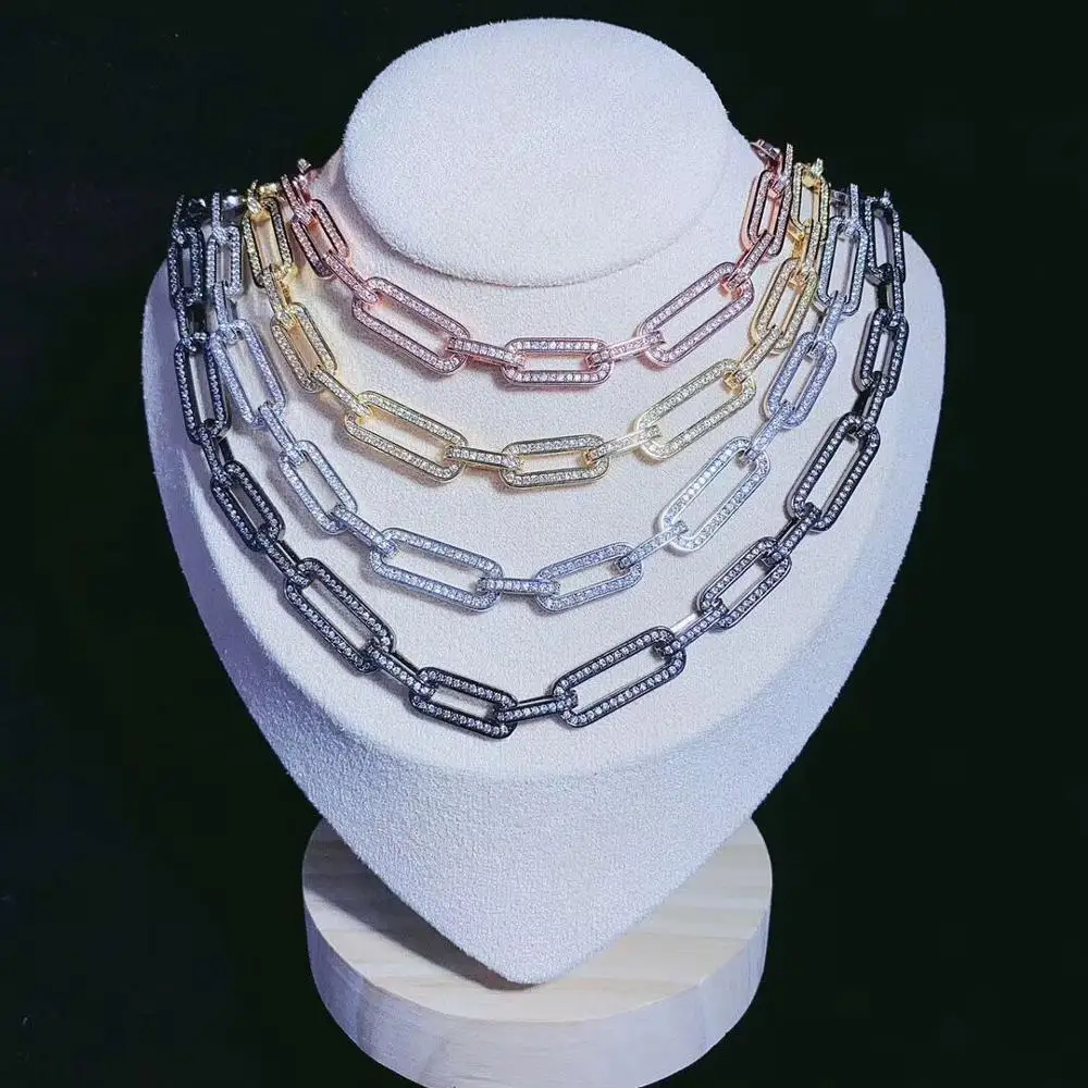 WT BC133 эксклюзивная цепочка из кубического циркония модная женская латуни и