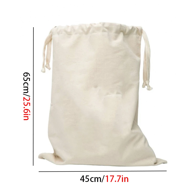 Animal Stripe Pattern Cotton Laundry Bag Toy Home Canvas Storage Drawstring Dirty Clothes | Дом и сад