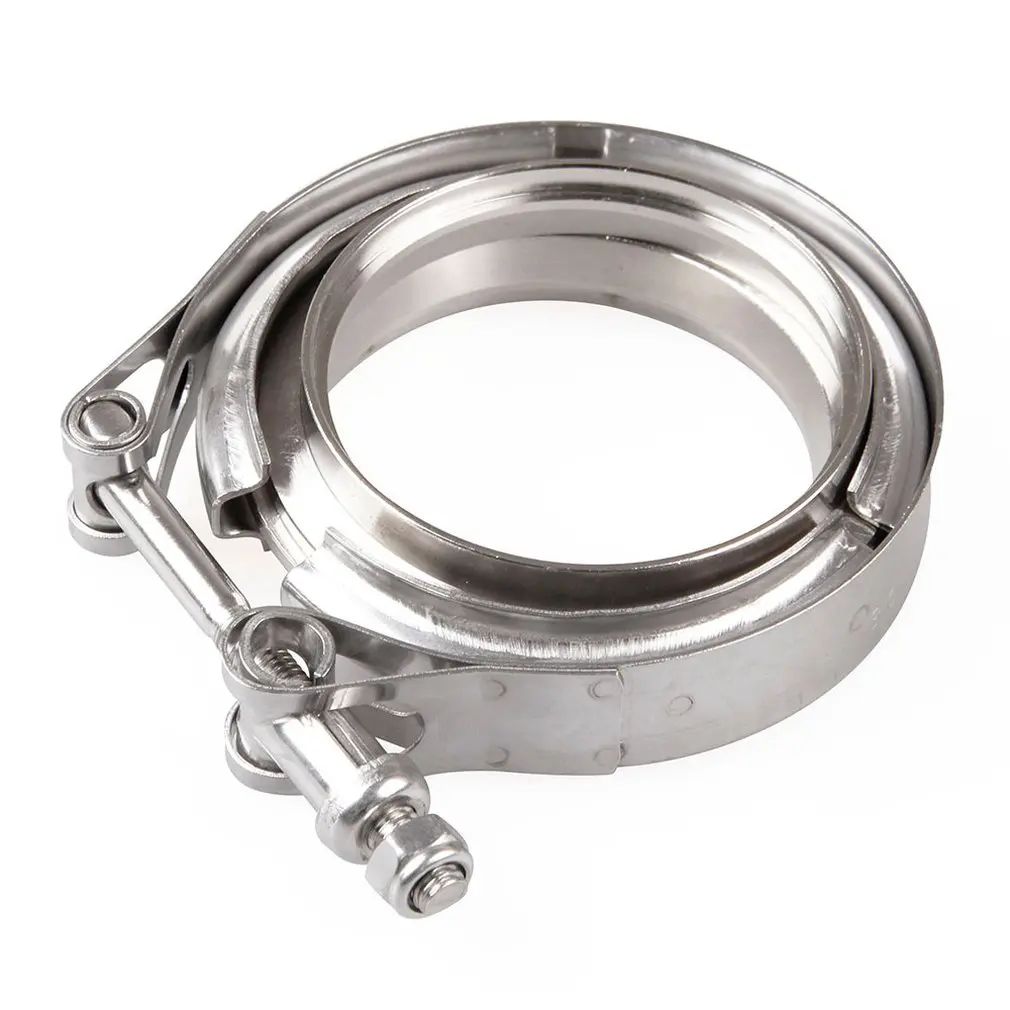 

Ss304 V-Band Clamp Stainless Steel M/F 3 V Band Turbo Exhaust Downpipe Professional Fashion Portable