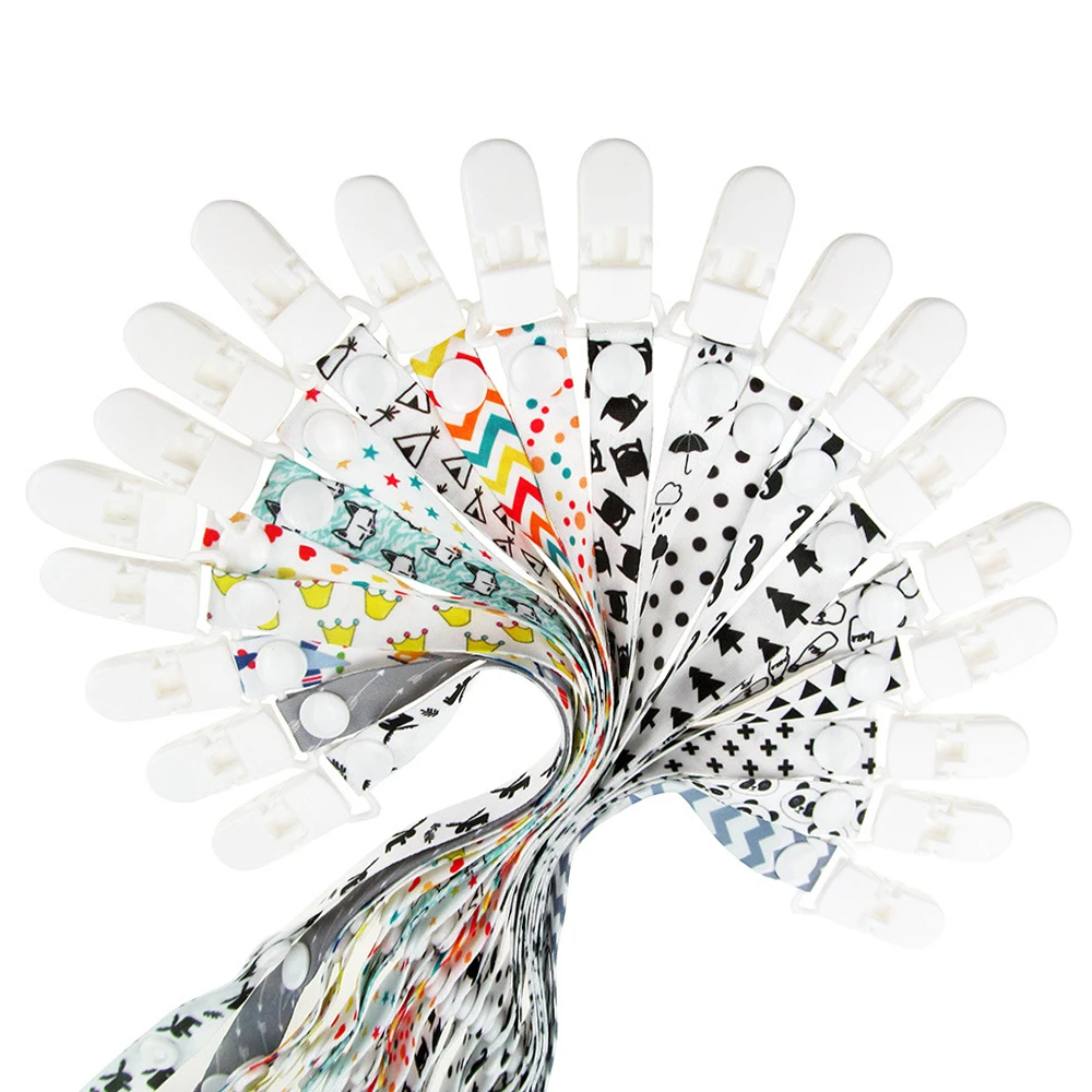 

Baby Pacifier Clip Chain for soothers Ribbon Chupetas funny Soother dummy holder Leash Strap Nipple Holder Infant Feeding