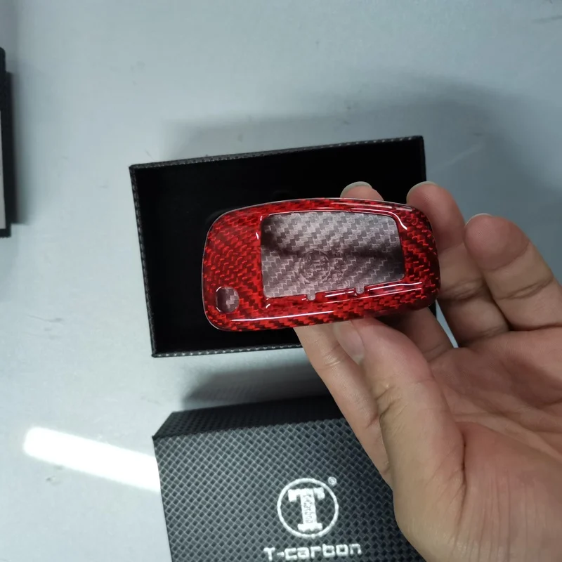 

Real Carbon Fiber Car Key Case Shell Protection Cover For Audi A3 8L 8P A4 B6 B7 B8 C6 4F RS3 Q3 Q7 TT 8L 8V S3 Car Accessoires