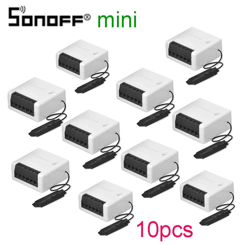 1-10pcsSONOFF Мини Wifi DIY умный коммутатор двухсторонняя проводка модули домашней автоматизации совместимы с eWelink Alexa amazon Google Home
