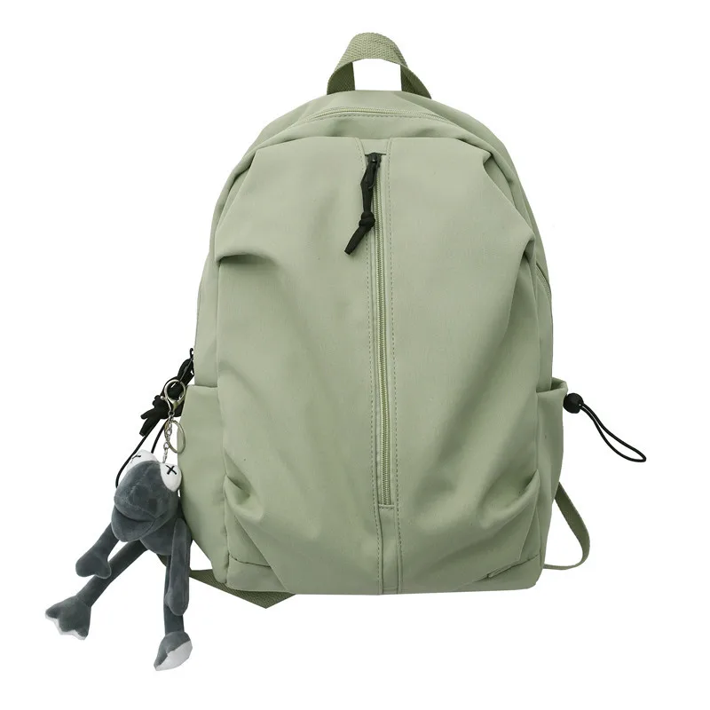 

Schoolbags for male and female college students 2021 new simple pleated backpack large-capacity computer bag travel backpack