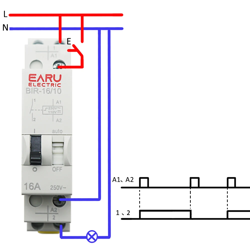 16 А 220 В переменного тока в импульсное реле бытовое электрическое автоматическое