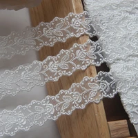 embroidery rose floral 2cm wide lace trim diy fabric for dress sewing accessories v2541