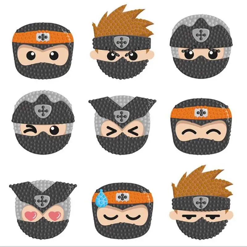 

DIY Diamond Painting Stickers Cut Animals Kids Handicrafts Round Full Drill Diamond Sticker Embroidery Cross Stitch For Cup Deco