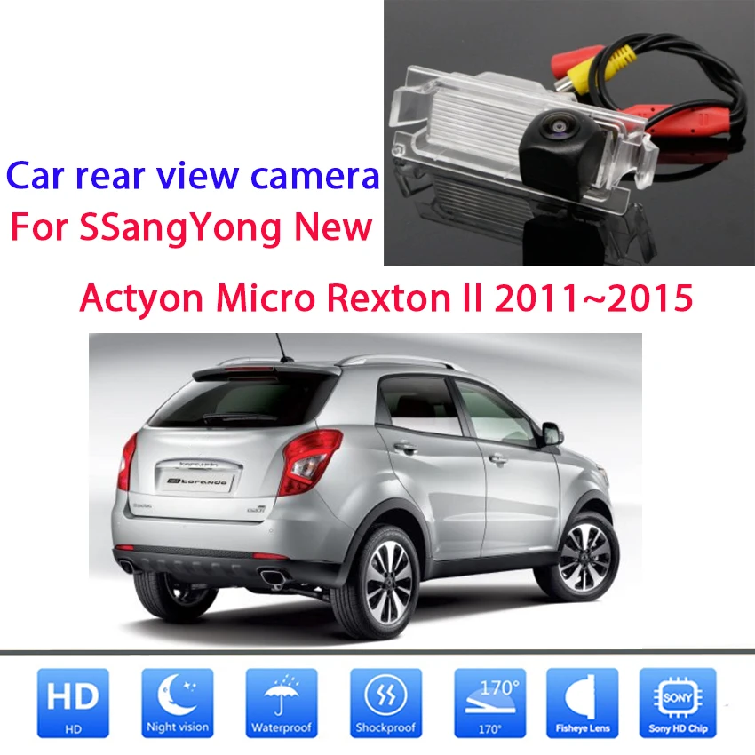 Камера заднего вида для SSangYong новая камера Actyon Micro Rexton II 2011 2012 2013 2014 2015 CCD ночного