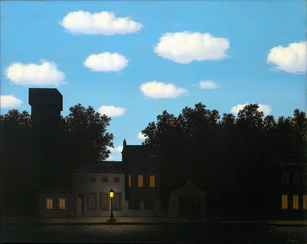 Плакат Rene Magritte Empire of light2 giclee silk картина HD домашний декор 12x18 24x36 дюймов|Рисование и