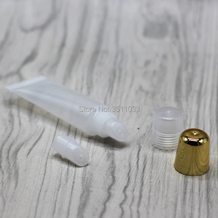 Прозрачный пустой бальзам для губной помады 10 г мягкая трубка макияжа прозрачный