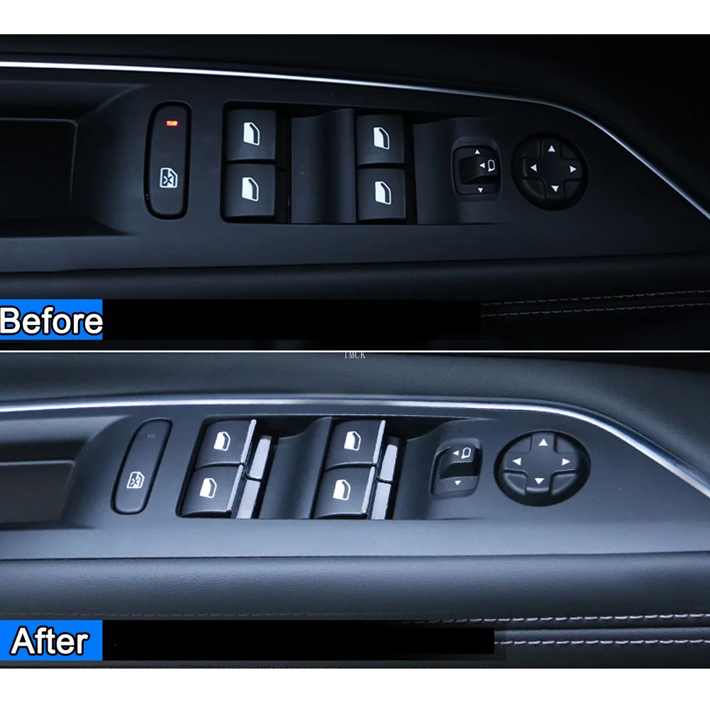 Для Peugeot 4008 5008 GT 2017 2018 2019 автомобильный Стайлинг Дверь окно Лифт кнопка управления