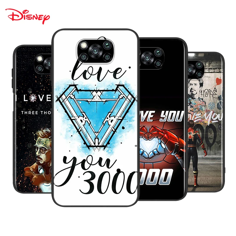 

Iron Man I Love You 3000 For Xiaomi Poco X3 NFC M2 X2 F2 F3 C3 M3 F1 Pro Mi Play Mix 3 A3 A2 A1 6 5 Lite Soft Phone Case
