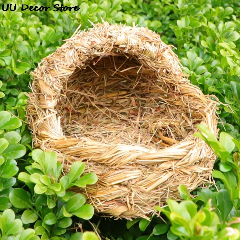 1 шт. птичье гнездо клетка для яиц из натуральной травы | Дом и сад