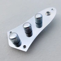aluminum alloy engraving harness control panel for jazz bass jb guitar switch control panel for jazz bass guitars chrome