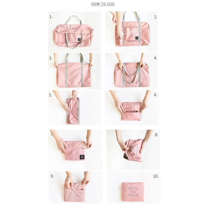 

Multifunction Large Capacity Casual Folding Waterproof Luggage Storage Bags Suitcase Travel Pouch Handbag Organizer Tote Bag Dee