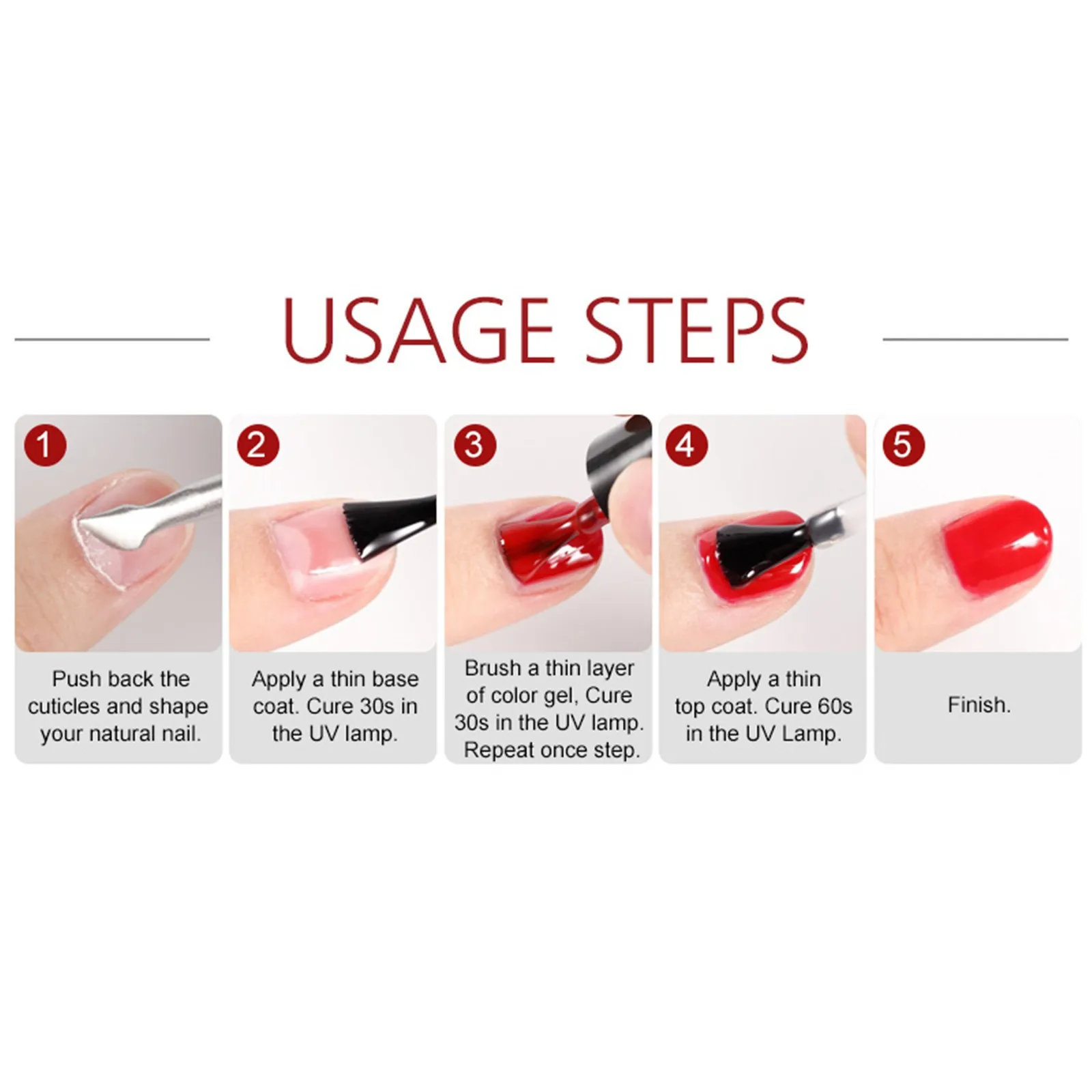

7ml*6 Romantic Rainbow Series Long-lasting Color Gel Nail Polish Set Nail Kit Fashion Professional Manicure