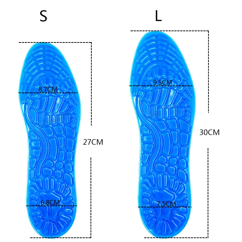

Gel Sports Insoles Women Men Shoes Pad Orthopedic Massage Damping Deodorant Military Soft Comfortable Silicone Insoles Palmilhas