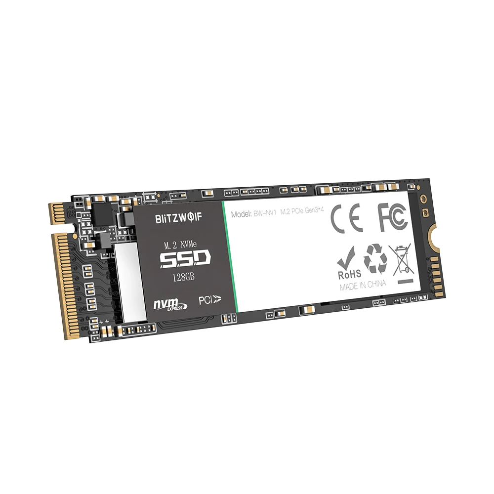 Внутренний жесткий диск BlitzWolf PCIe Gen3 * 4 NVMe1.3 SSD 128 ГБ 256 512 ГБ|Внутренние