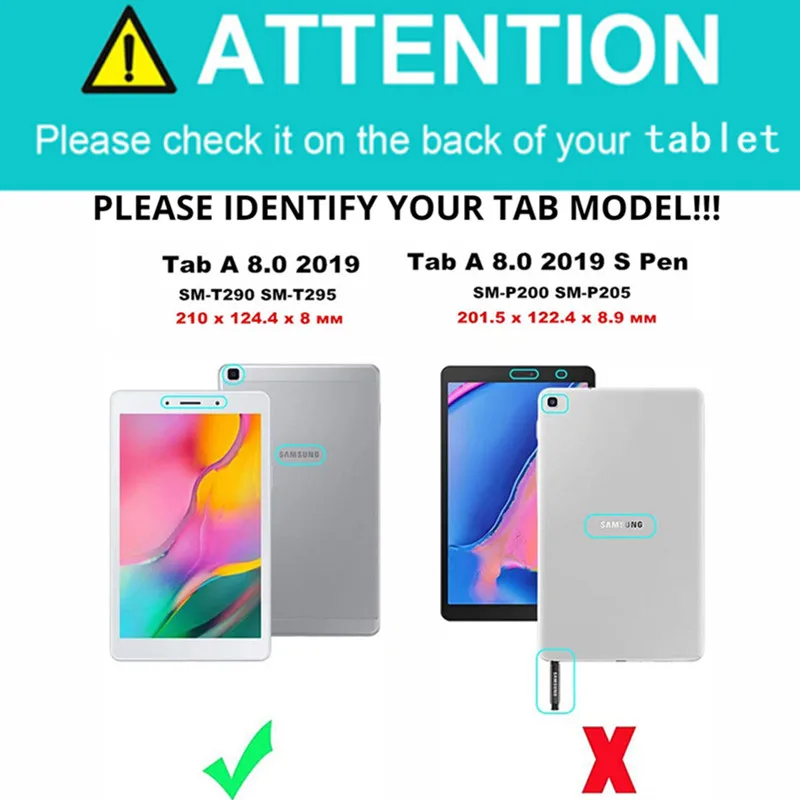 Чехол для планшета Samsung Galaxy Tab A 8 0 дюйма искусственная яркость яркий Гибридный