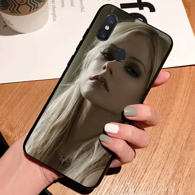 

Avril Lavigne Famous Canadian rock singer high quality luxury Phone Case For Xiaomi Redmi note 7 8 9 t k30 max3 9 s 10 pro lite