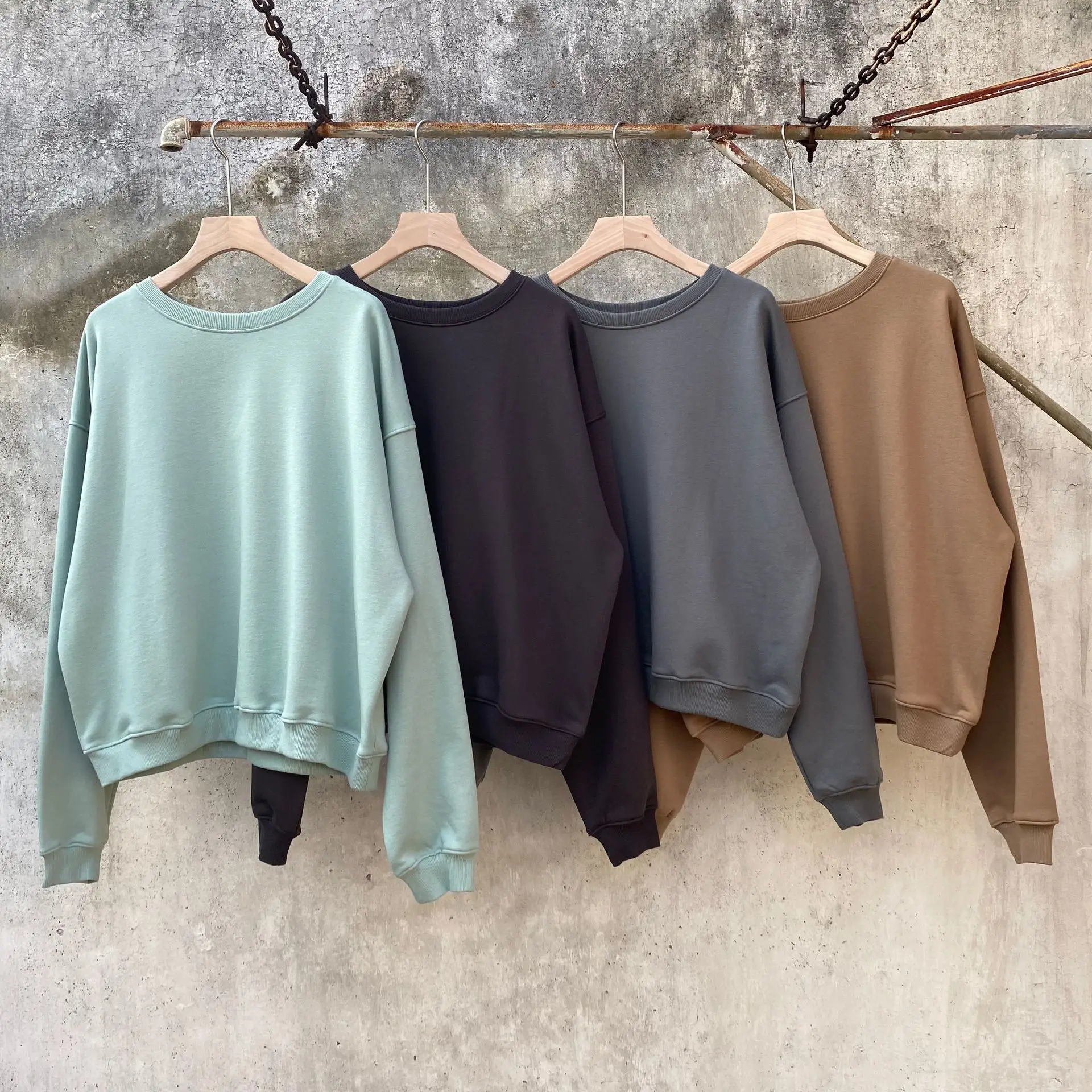 

High Street Brand KANYE SEASON6 Pure Colour Couple Hoodies Oversized Hoodie Men's Hoodies Kawaii Y2k Women's Clothing 2021