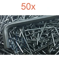 50pcs 4mm l shaped hex key l allen wrench flat hexagonal wrench hand driver tools