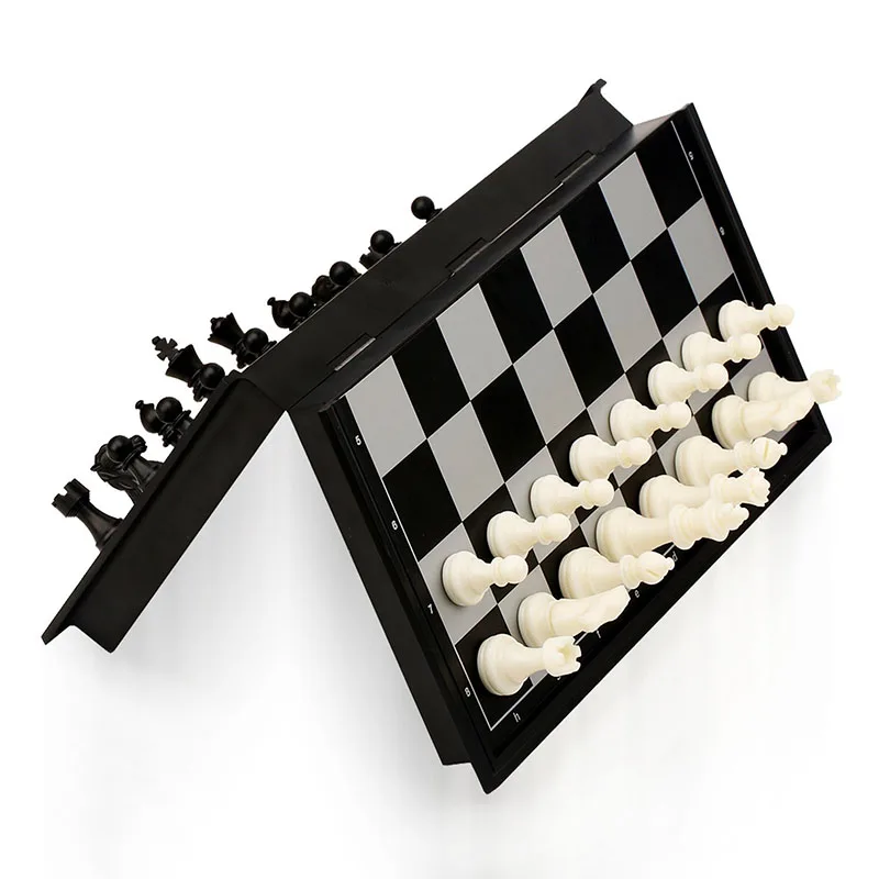 Магнитный дорожный Шахматный набор со складной шахматной доской обучающие