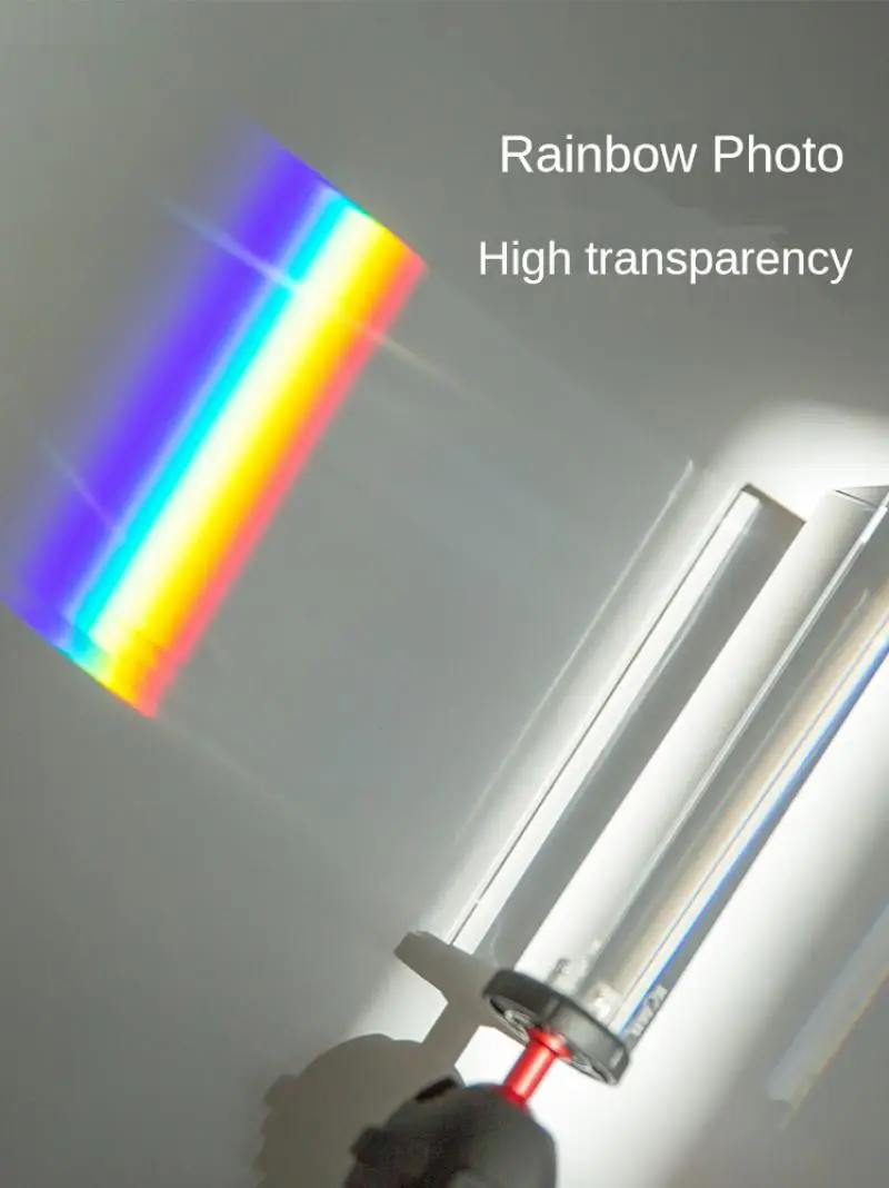 

Треугольная призма, оптическая фотография, реквизит K9, стеклянный материал, кристальная Сфера, многогранная, семь цветов светильник