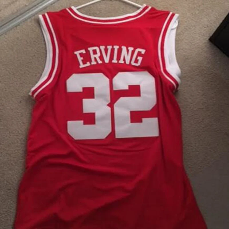 

NBA Julius Erving #32 Massachusetts College Basketball Jersey Embroidery Stitched Custom any Number and name