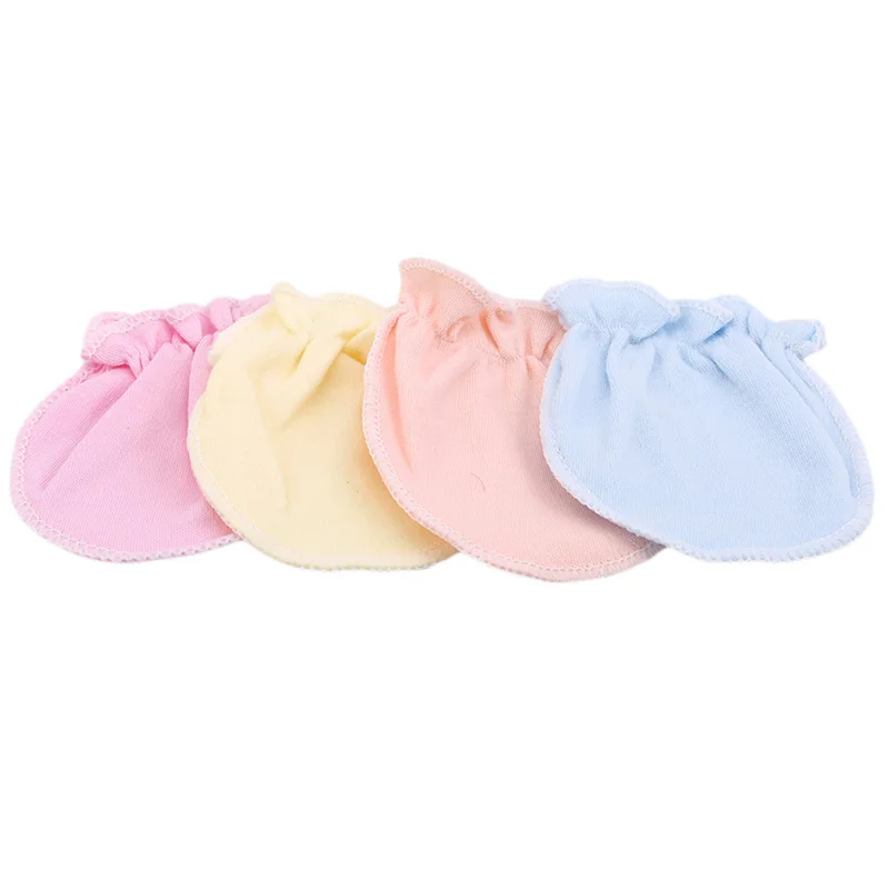 

2020 4 Pair Baby Anti Scratching Gloves Newborn Gloves Protection Face Baby Mittens Glove Infant Accessories