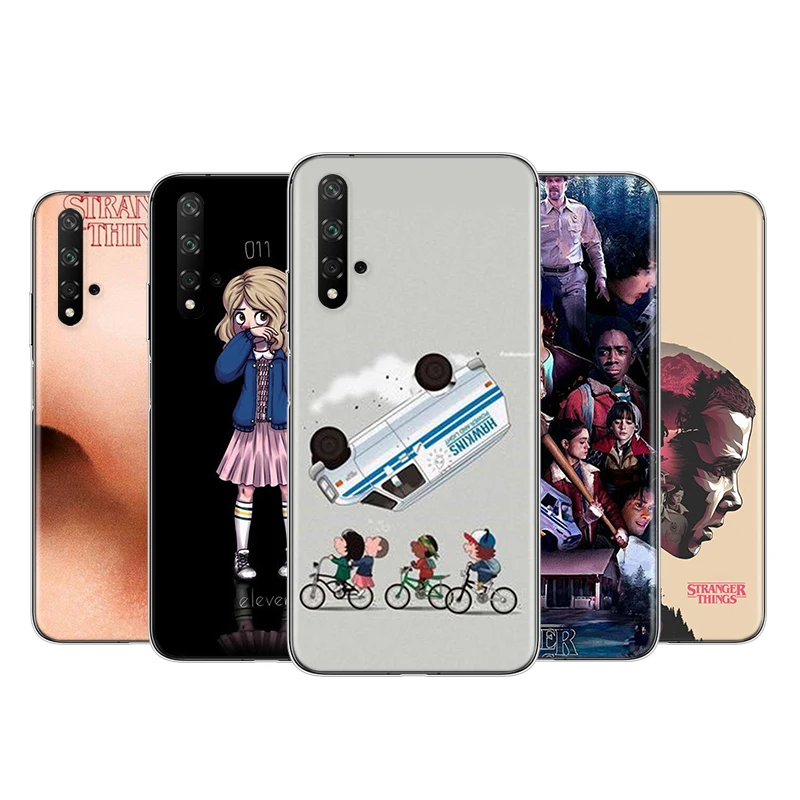 

Dangerous Stranger Things Silicone Cover For Honor 9 10 X10 9A 9C 9S 9N 10i 10X 9X Lite Pro 5G Transparent Phone Case