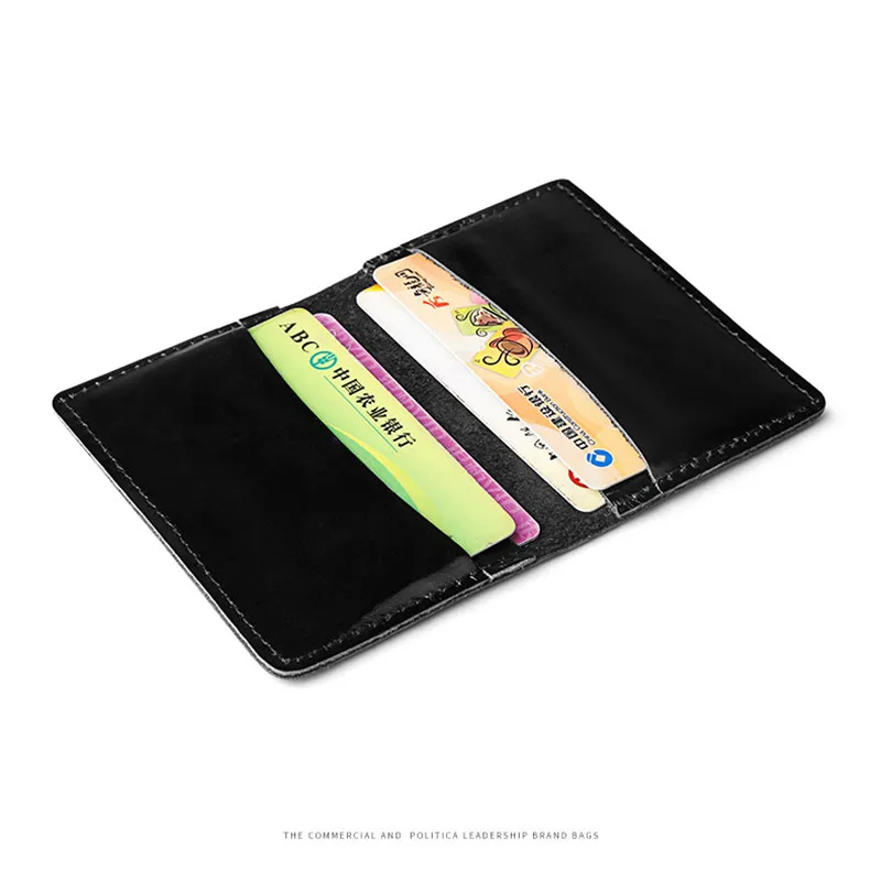 Мужской винтажный кошелек из натуральной кожи тонкий маленький с отделением для