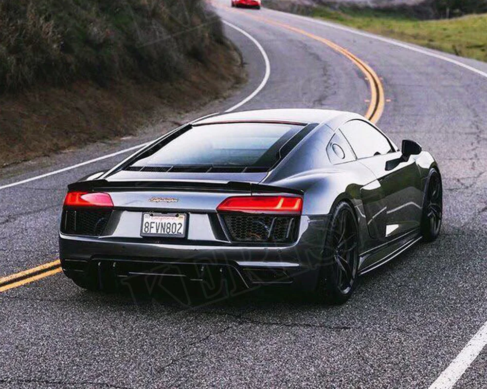 Pаспродажа Задний спойлер багажника из углеродного волокна для Audi R8 GT V8 V10 2016 UP