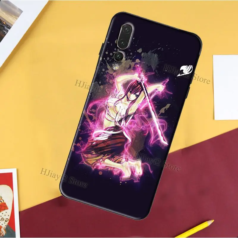 Чехол Erza Fairy Tail для Huawei P30 Pro P10 P20 P40 Lite P Smart 2019 Z Mate 30 10 20 | Мобильные телефоны и