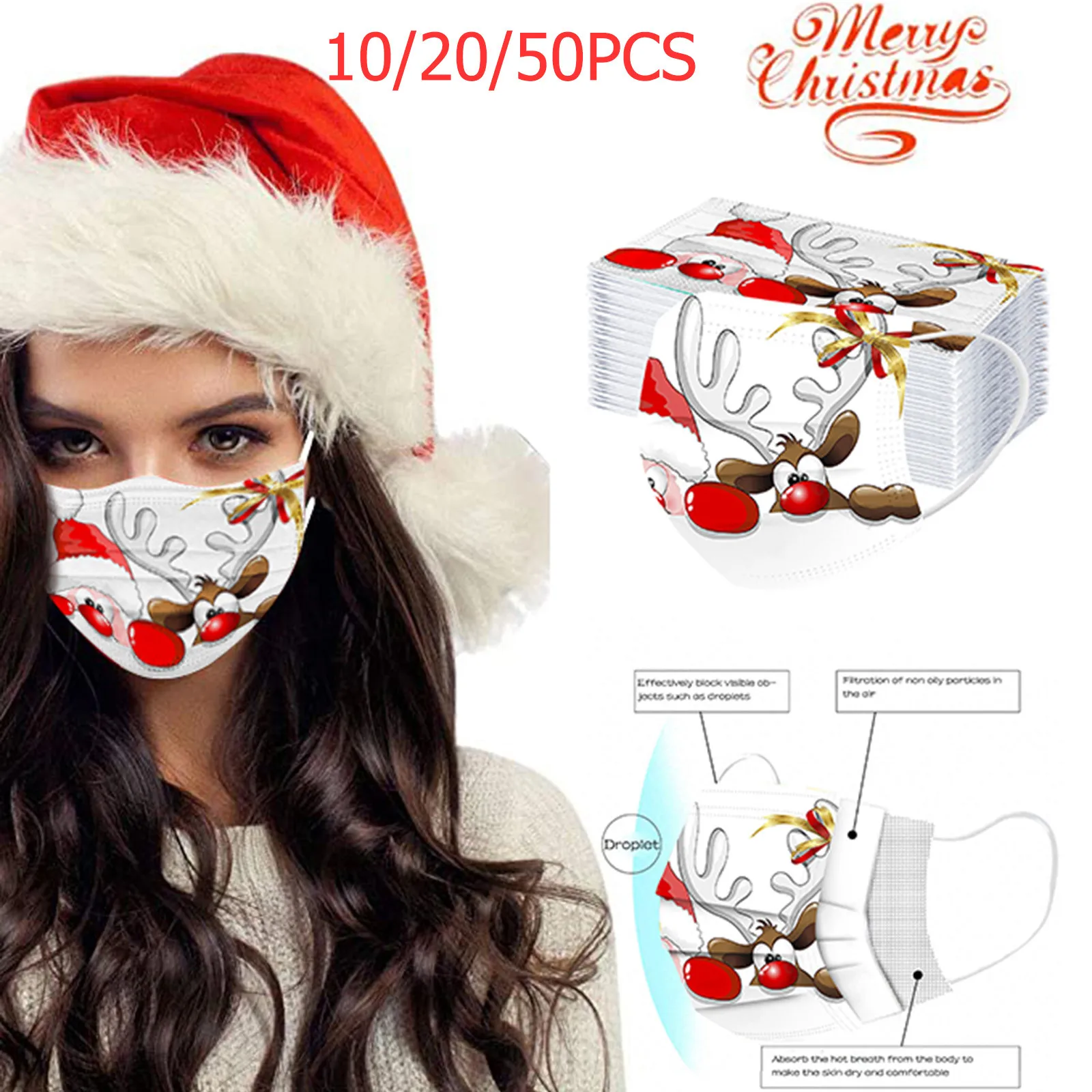 

Masque Fast Delivery 50PC Adult's And Child's Mask Disposable High Quality Mask 3Ply Earhook Bandage Máscara Within 24 Hours