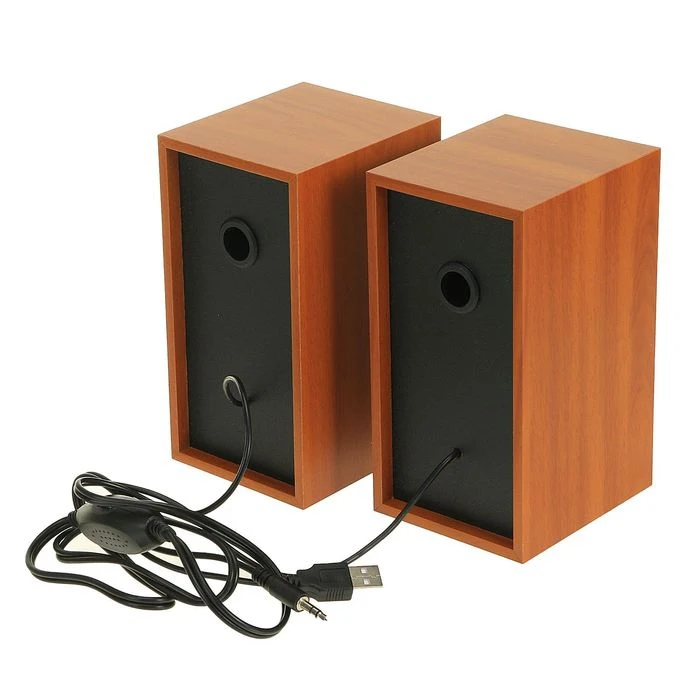 Компьютерные колонки 2.0 Perfeo CABINET PF-84 2х3 Вт USB дерево 2542083