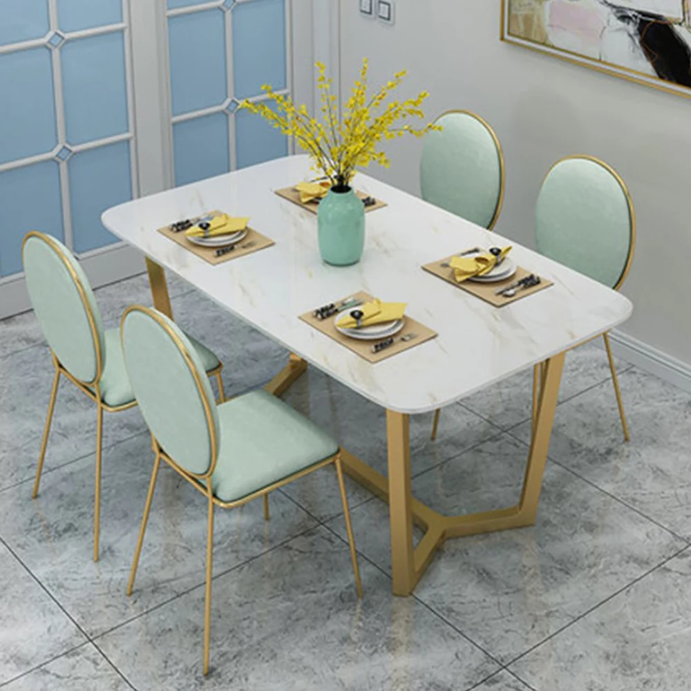 Скандинавский мраморный обеденный стол Домашний Светильник роскошный Железный
